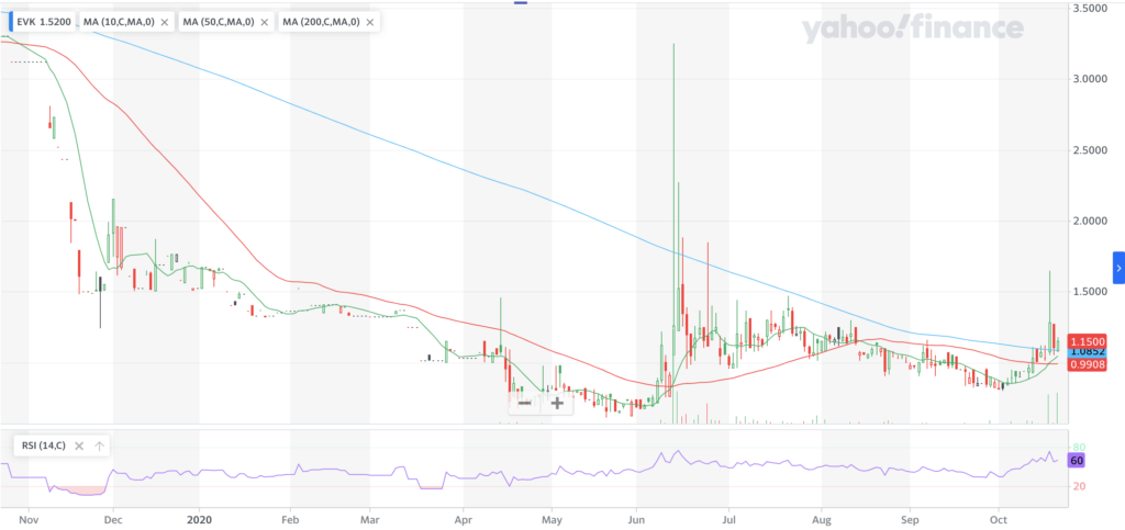 Ever-Glory International Group, Inc. EVK Stock Technicals For The Last Year