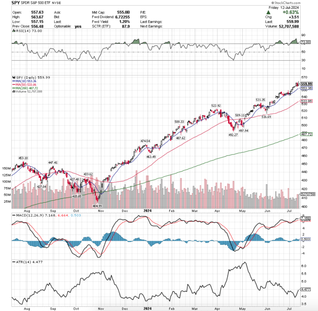 SPY ETF - SPDR S&P 500 ETF's Technical Performance Over The Past Year