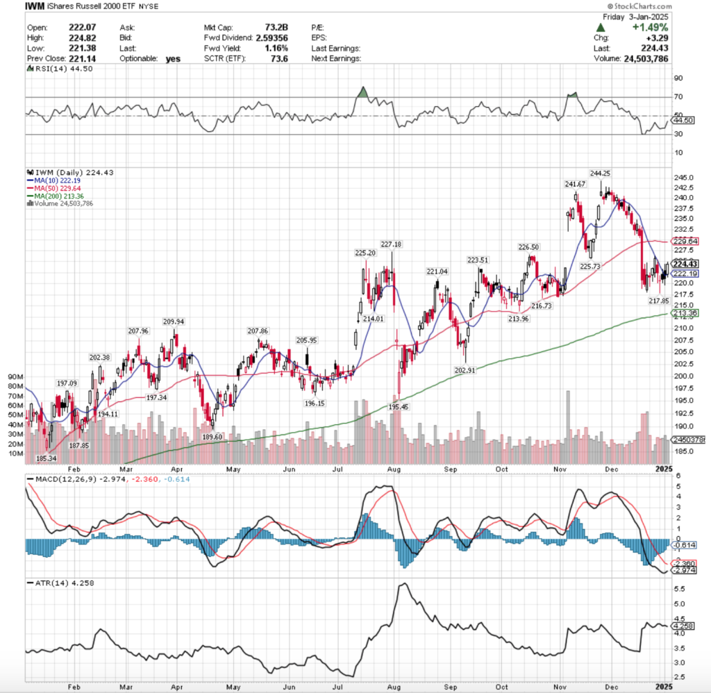 IWM ETF - iShares Russell 2000 ETF's Technical Performance Over The Past Year