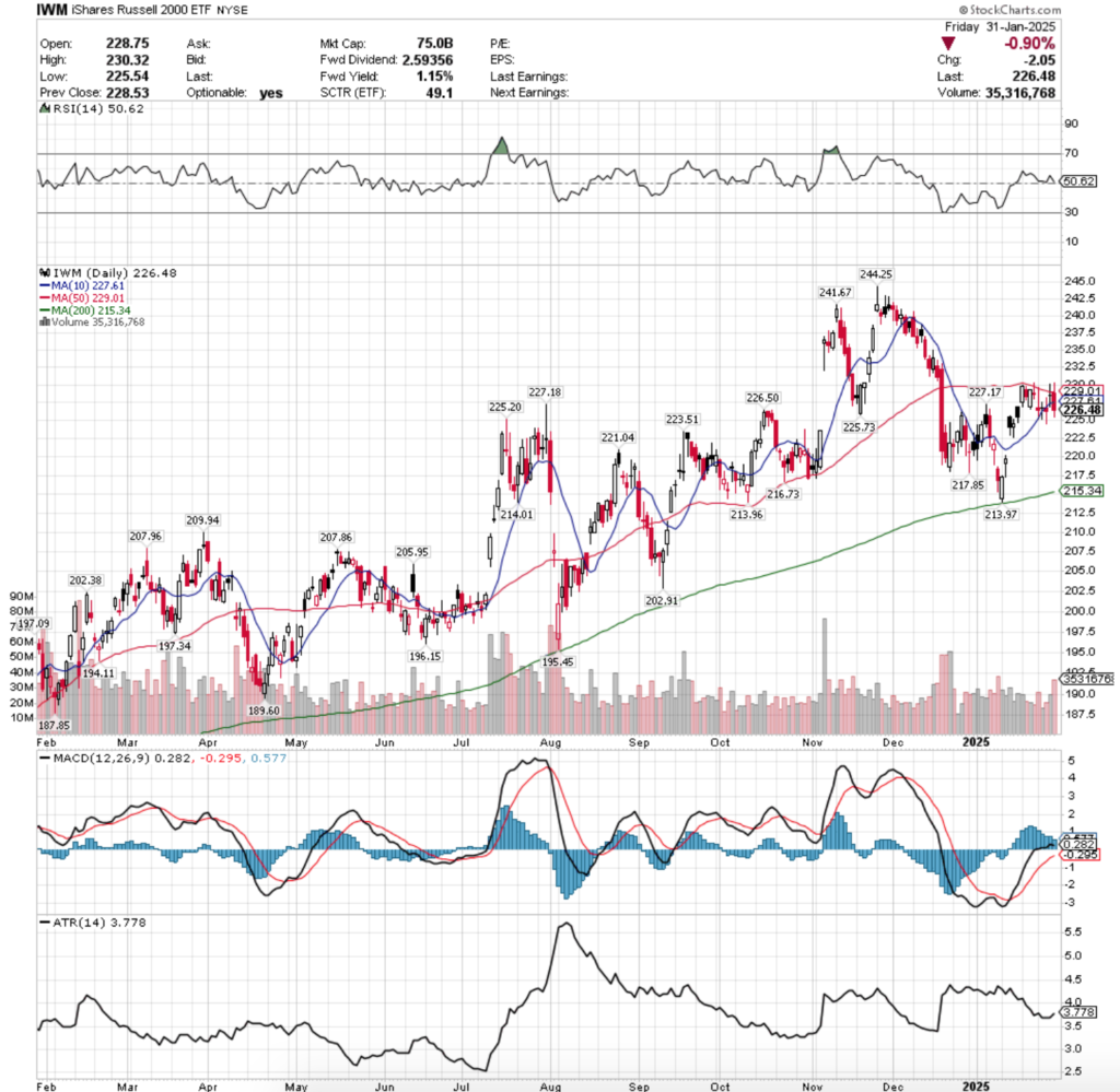 IWM ETF - iShares Russell 2000 ETF's Technical Performance Over The Past Year